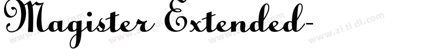 Magister Extended字体转换